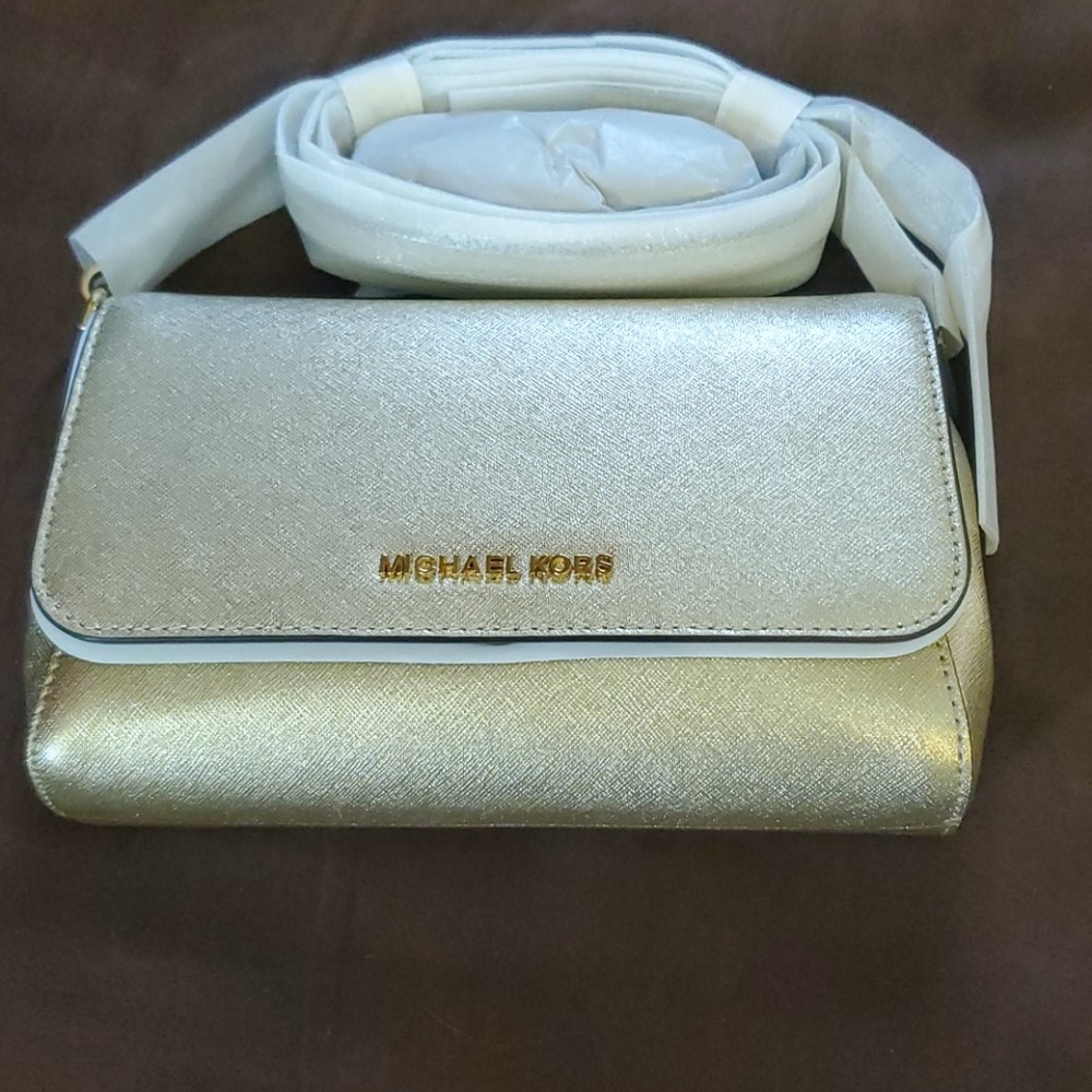 Michael Kors Brand new in packaging gold crossbody